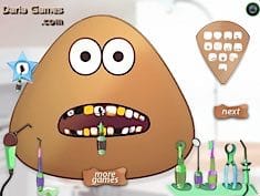 Jogos Online Grátis para Crianças - Bebê Pou Cuidar dos dentes