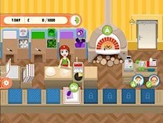 Girl on Skates Pizza Mania