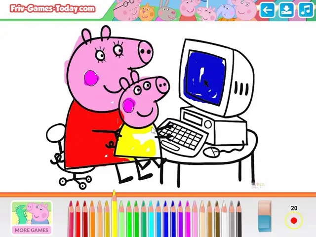 Peppa Pig Coloring Book 🕹️ Jogue no Jogos123