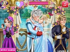 Ice Queen Wedding Kiss