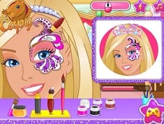 Barbie Glam Face Art