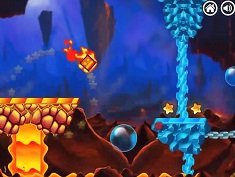 Fire and Water Geometry Dash