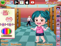 Baby Hazel Librarian Dressup