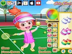 Baby Hazel As Tennis Dressup