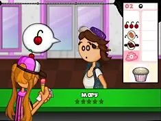 PAPA'S CUPCAKERIA jogo online no