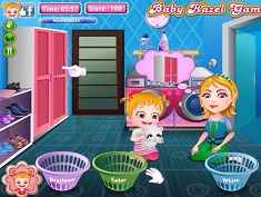 Baby Hazel Laundry Time