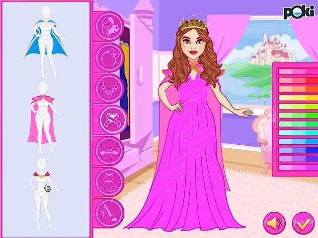 PRINCESS FASHION DRESS UP online game