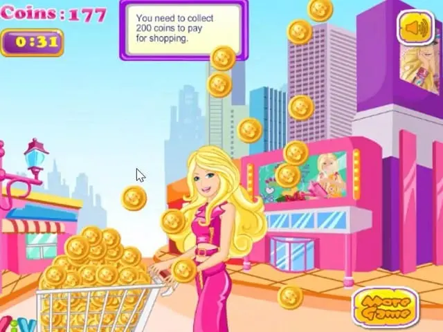 Game barbie shopping store mall