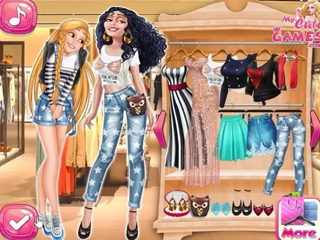 PRINCESS MOM AND DAUGHTER SHOPPING DAY online game | POMU Games