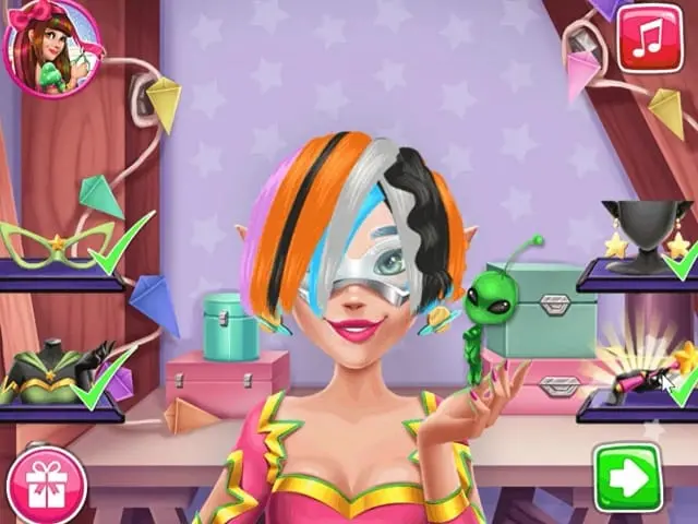 GALAXY GIRL REAL HAIRCUTS online game | POMU Games