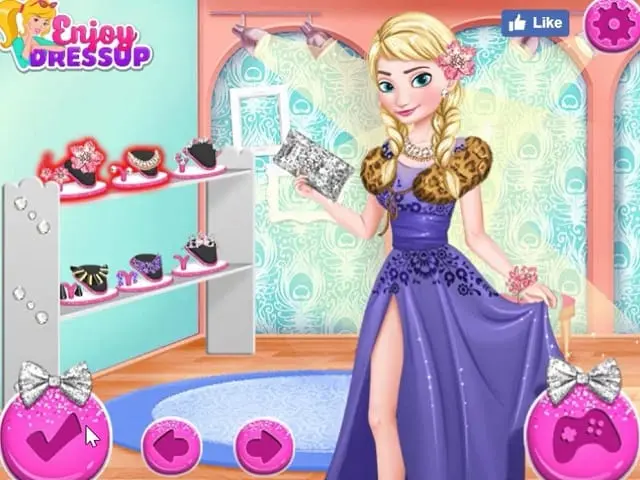 Elsa and sale barbie game