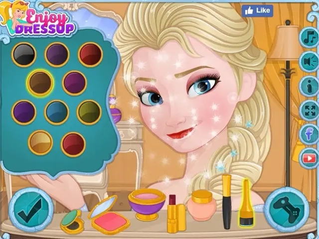Then Elsa Makeup Online Game Pomu Games