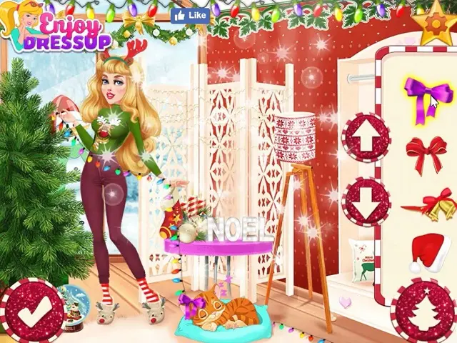 white christmas dresses MOQ 5 Christmas Tree Gifts Game Princess Girls Dress 7-8T main image 1