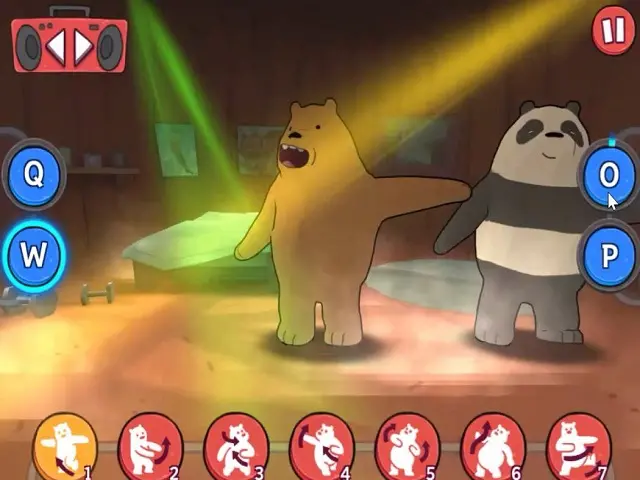 Boogie Bear's English Game: Level 1 Free Games online for kids in