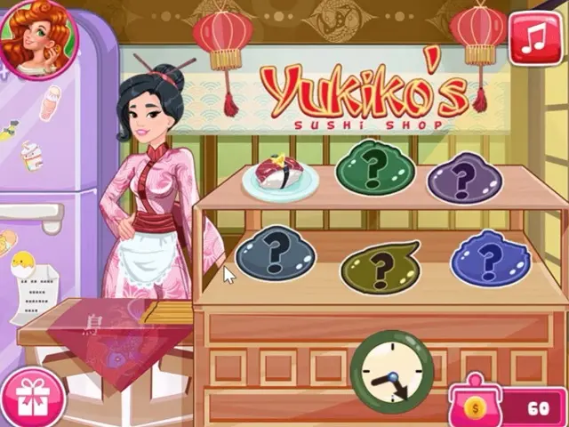 YUKIKO'S SUSHI SHOP jogo online no