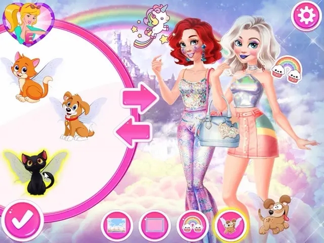 DISNEY PRINCESSES UNICORN LAND online game | POMU Games