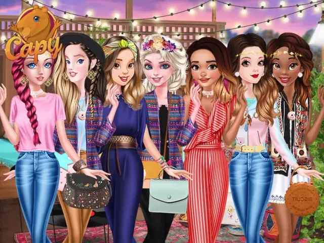 Jogo Princesses Rooftop Party no Jogos 360