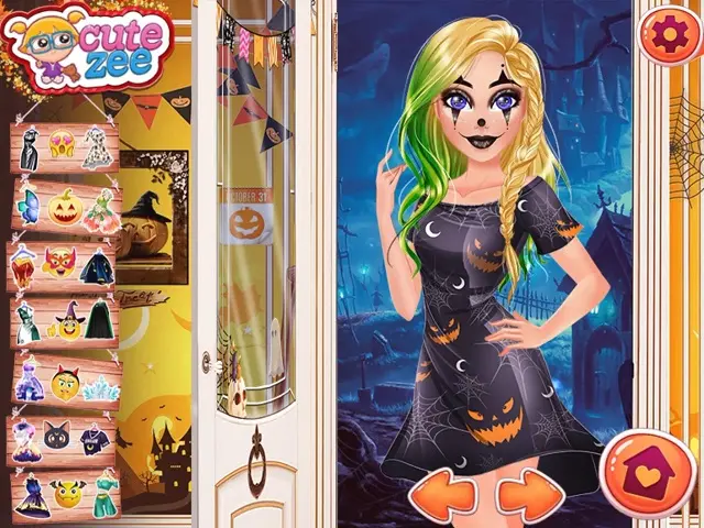 Barbie halloween dress up games sale