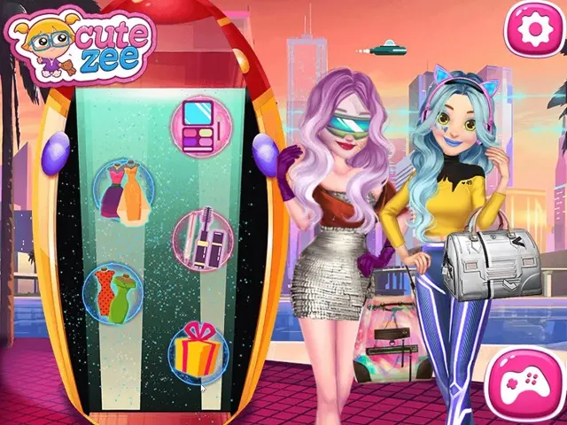 juguete robo caloría ELSA AND RAPUNZEL FUTURE FASHION juego online en JuegosJuegos.com