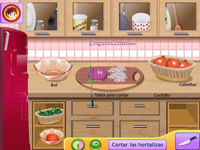 Juegos de Cocinar para Niñas - Clases de Cocina con Sara - Como Hacer  Comida Italiana 