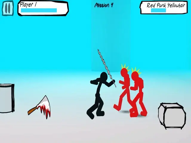 Stickman Street Fighting 3D