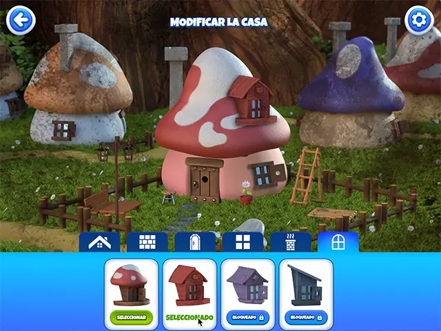 Jogo da velha #smurfs 👉 clubinho - Brigadeiro de eva