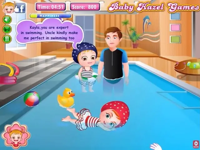 BABY HAZEL SWIMMING jogo online no