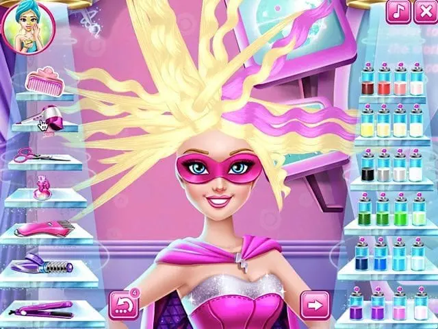 SUPER BARBIE REAL HAIRCUTS POMU Games